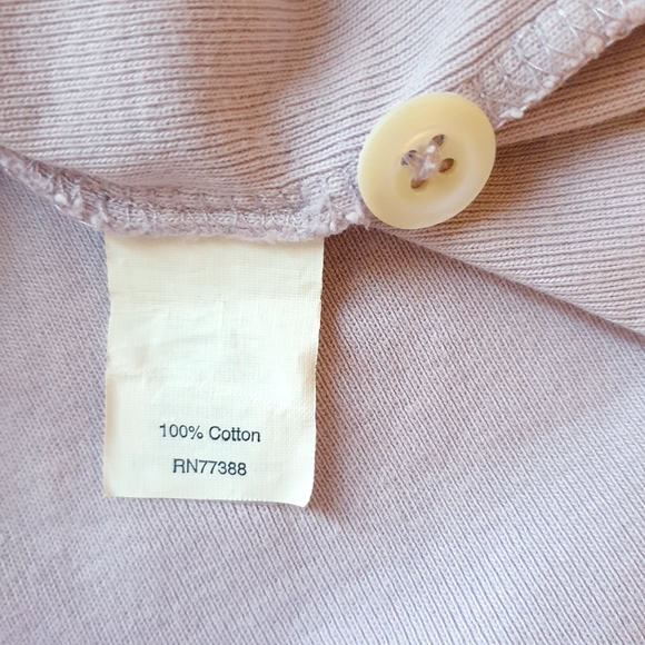 J. Crew Button Cardigan XS Women's Lavender  Shoulder Flower 3/4 Sleeves V Neck - Picture 8 of 12